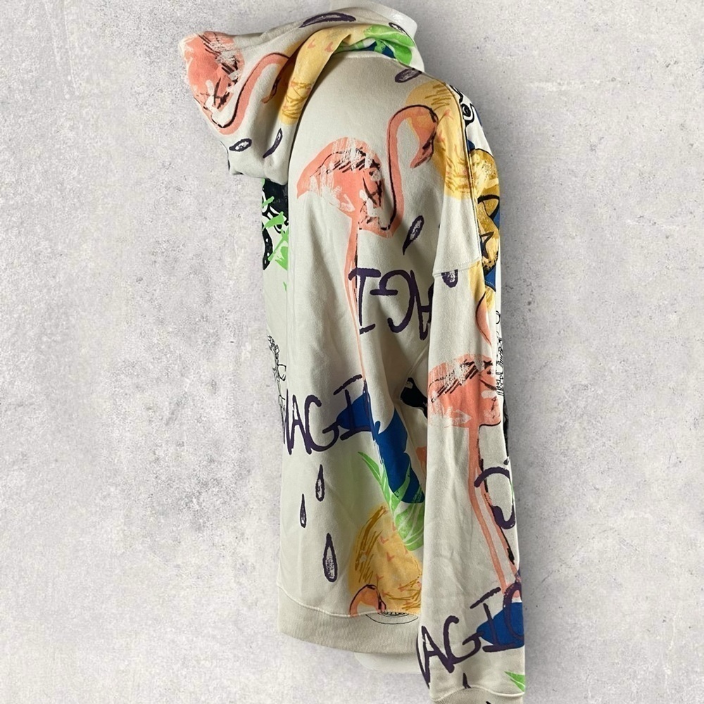 No Boundaries Hoodie Mens XL Streetwear Hip Hop Trippy Mushroom Skater R1 - Picture 6 of 10